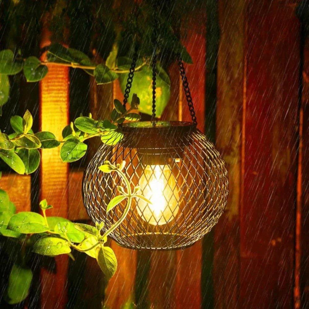 Elegant Patio and Garden Lamp – Solar Outdoor Lantern with Dusk Sensor