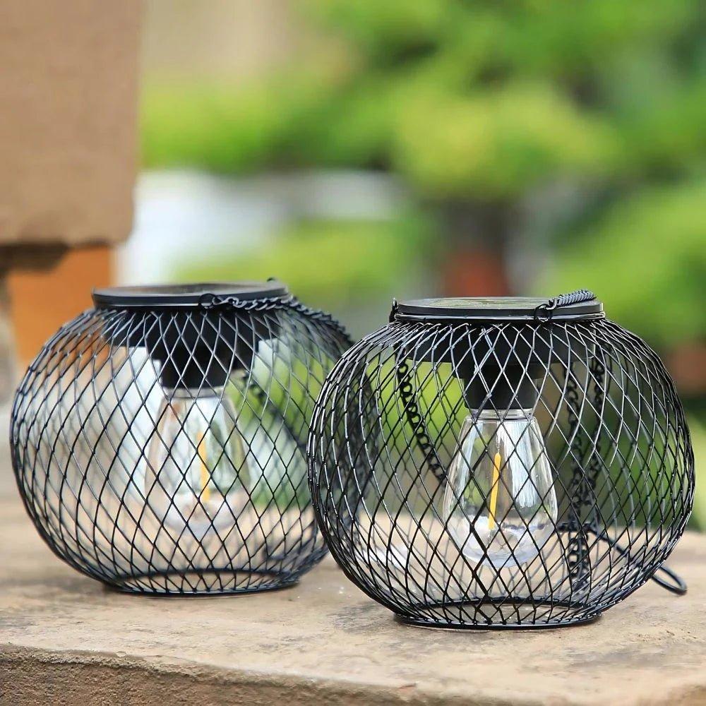 Elegant Patio and Garden Lamp – Solar Outdoor Lantern with Dusk Sensor