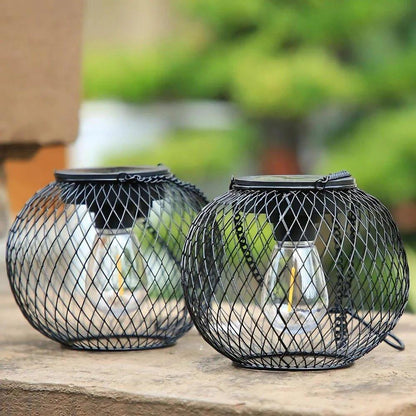 Elegant Patio and Garden Lamp – Solar Outdoor Lantern with Dusk Sensor