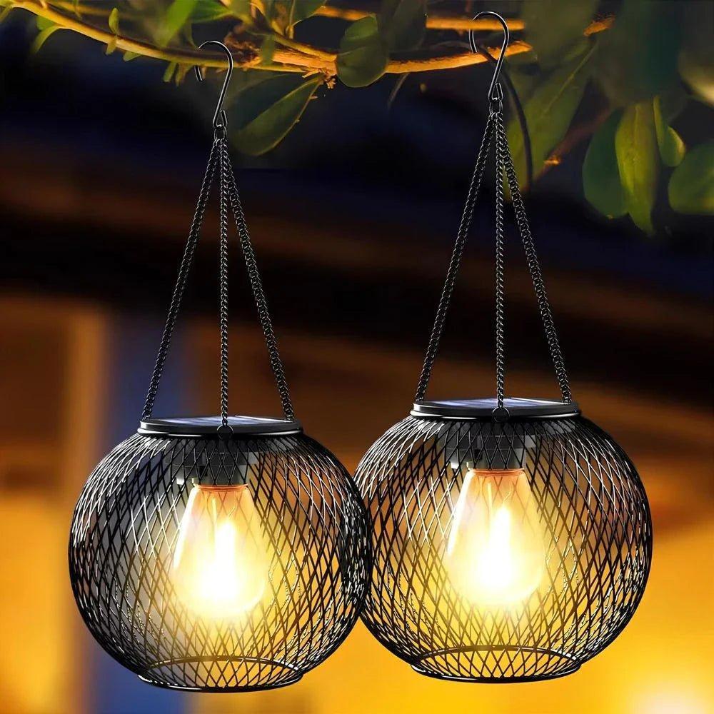 Elegant Patio and Garden Lamp – Solar Outdoor Lantern with Dusk Sensor