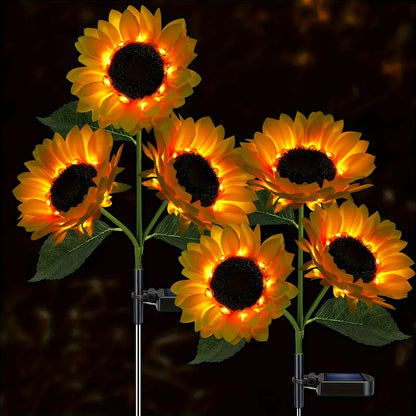 Outdoor Solar Sunflower Lights – GardenGlow [Last Day Discount]