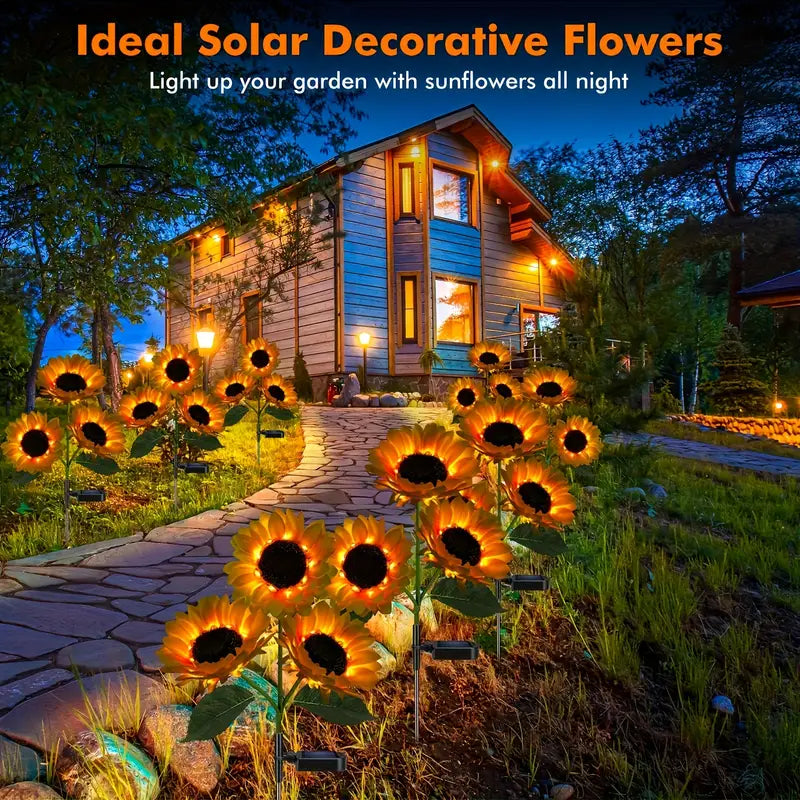 Outdoor Solar Sunflower Lights – GardenGlow [Last Day Discount]