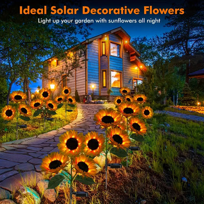 Outdoor Solar Sunflower Lights – GardenGlow [Last Day Discount]