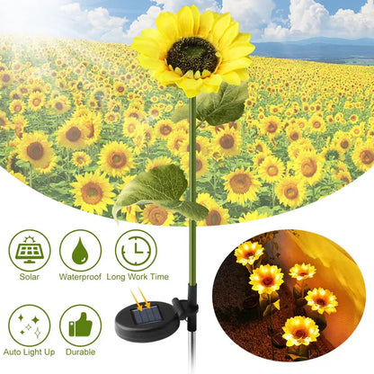 Outdoor Solar Sunflower Lights – GardenGlow [Last Day Discount]