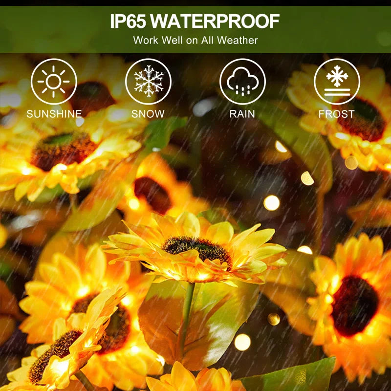 Outdoor Solar Sunflower Lights – GardenGlow [Last Day Discount]