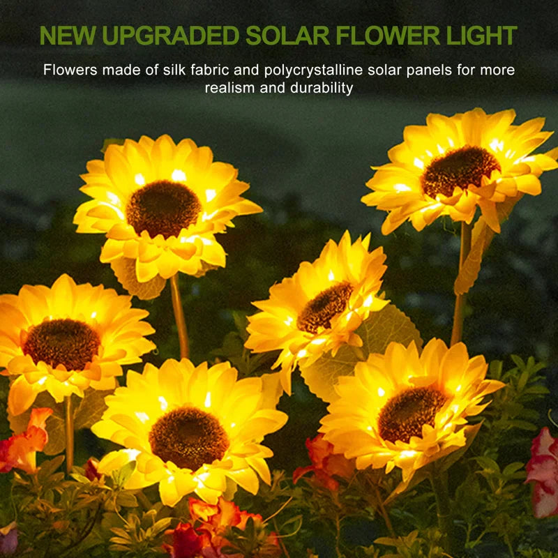 Outdoor Solar Sunflower Lights – GardenGlow [Last Day Discount]