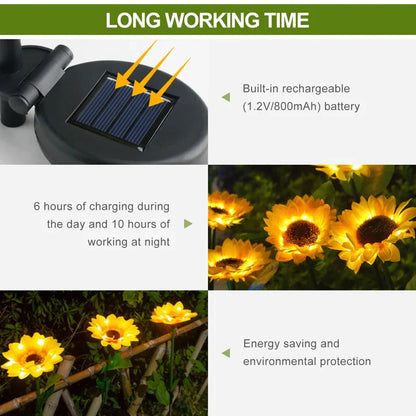 Outdoor Solar Sunflower Lights – GardenGlow [Last Day Discount]