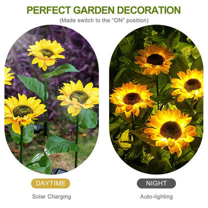 Outdoor Solar Sunflower Lights – GardenGlow [Last Day Discount]