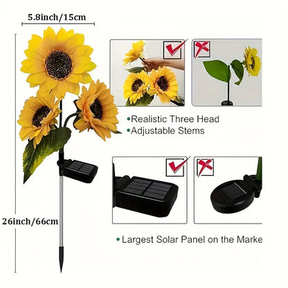Outdoor Solar Sunflower Lights – GardenGlow [Last Day Discount]
