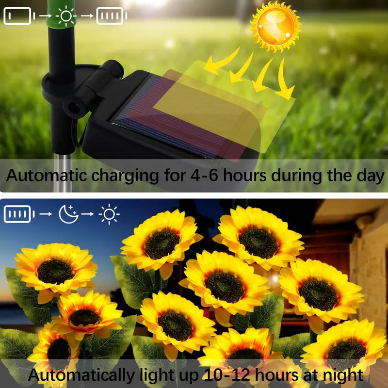 Outdoor Solar Sunflower Lights – GardenGlow [Last Day Discount]