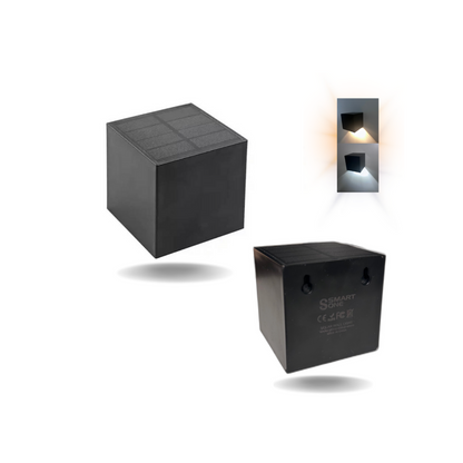 Dual-Function Solar Outdoor Wall Light | LuminaGlow
