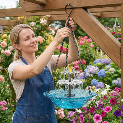 Eco-Friendly Solar-Powered Bird Bath Fountain