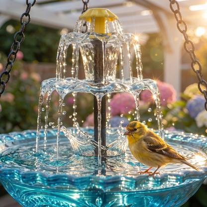 Eco-Friendly Solar-Powered Bird Bath Fountain