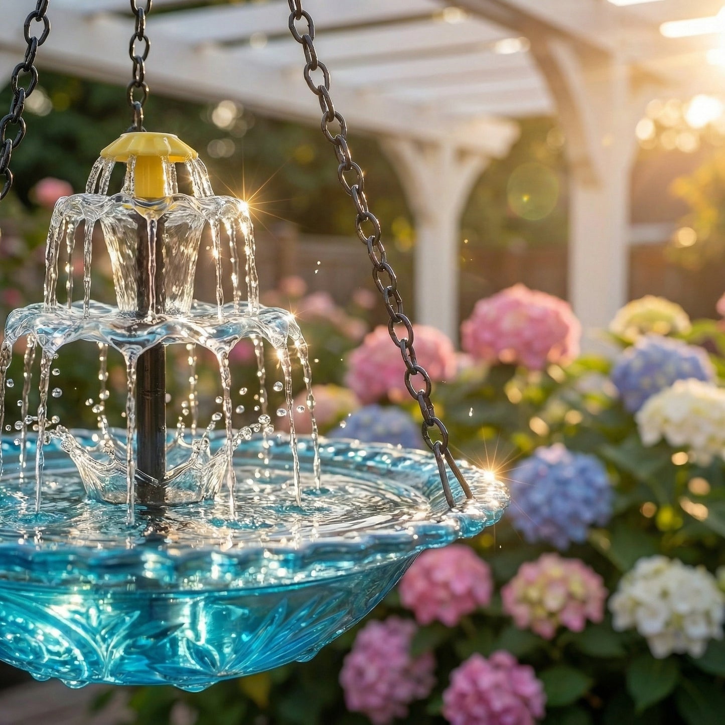 Eco-Friendly Solar-Powered Bird Bath Fountain