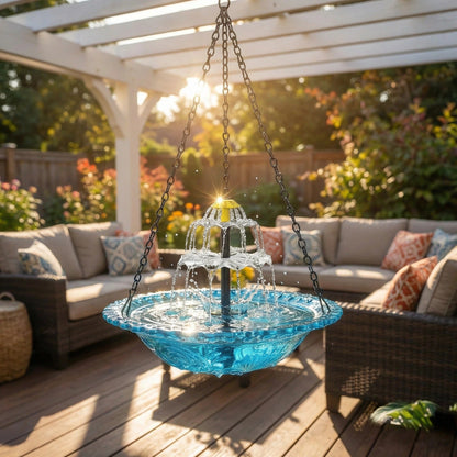 Eco-Friendly Solar-Powered Bird Bath Fountain