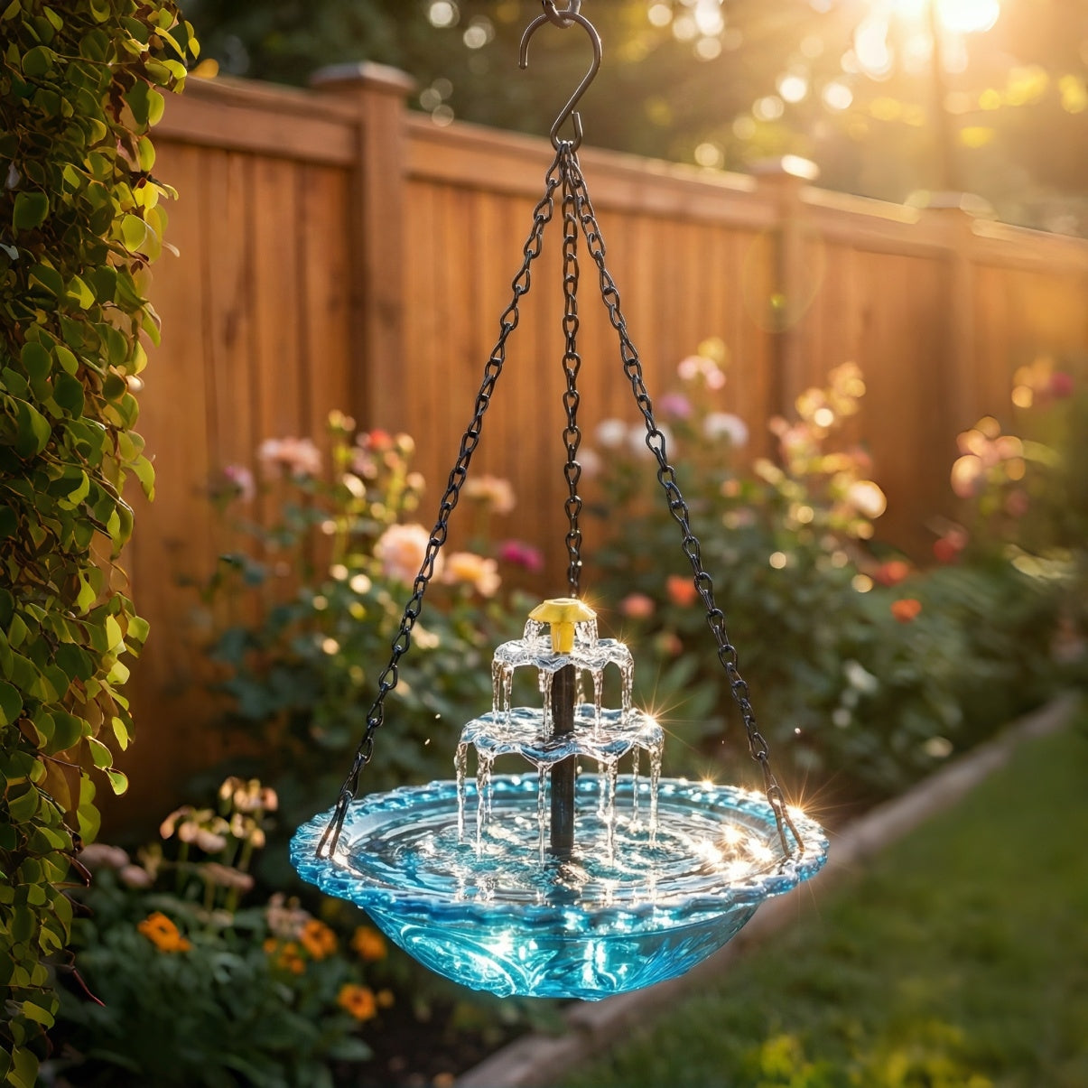 Eco-Friendly Solar-Powered Bird Bath Fountain