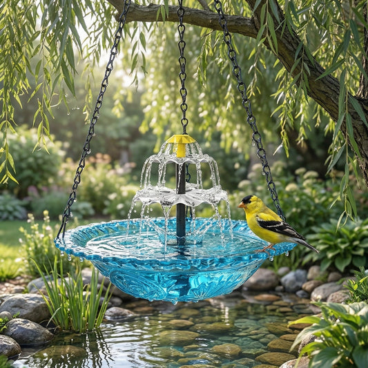 Eco-Friendly Solar-Powered Bird Bath Fountain