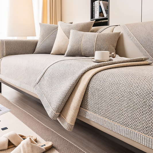 Cotton and Polyester Sofa Cover for Protection