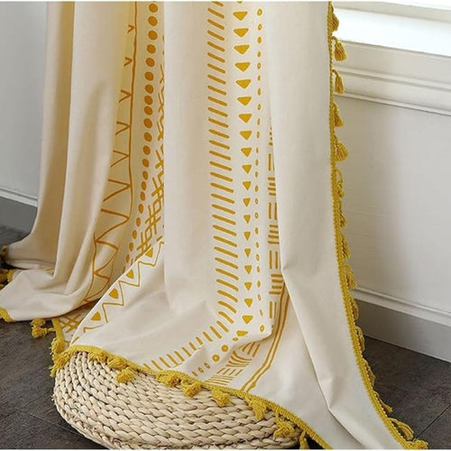 Chic Haven Decorative Tassel Window Drapes
