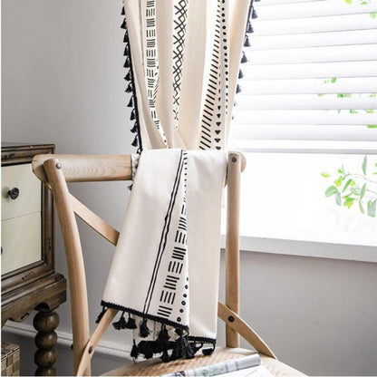 Chic Haven Decorative Tassel Window Drapes