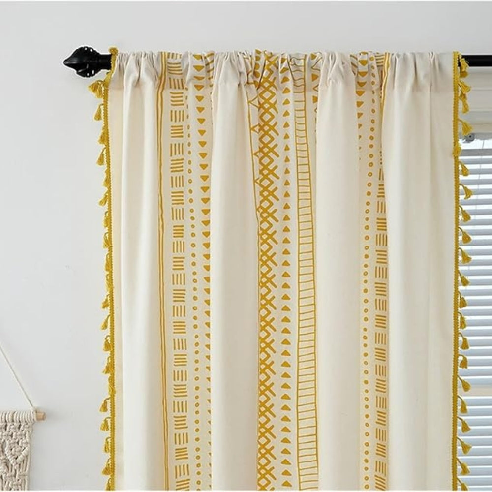 Chic Haven Decorative Tassel Window Drapes