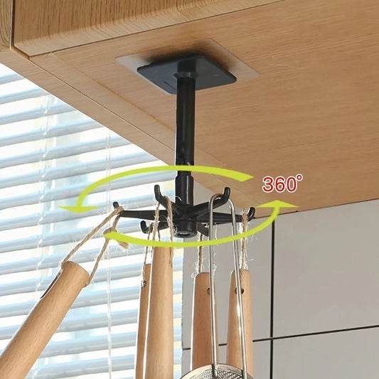 3+3 FREE | Versatile 360° Rotating Hook Rack