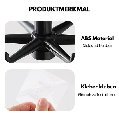 3+3 FREE | Versatile 360° Rotating Hook Rack