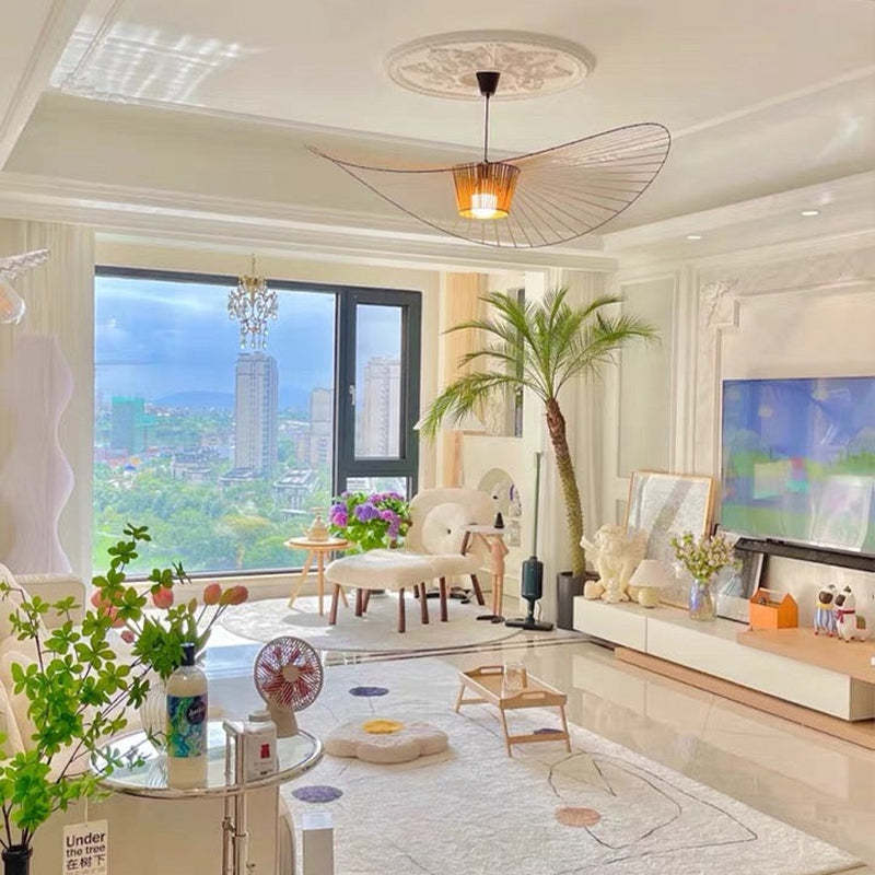 Floral Design LED Pendant Light for Bedroom and Living Space