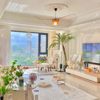 Floral Design LED Pendant Light for Bedroom and Living Space