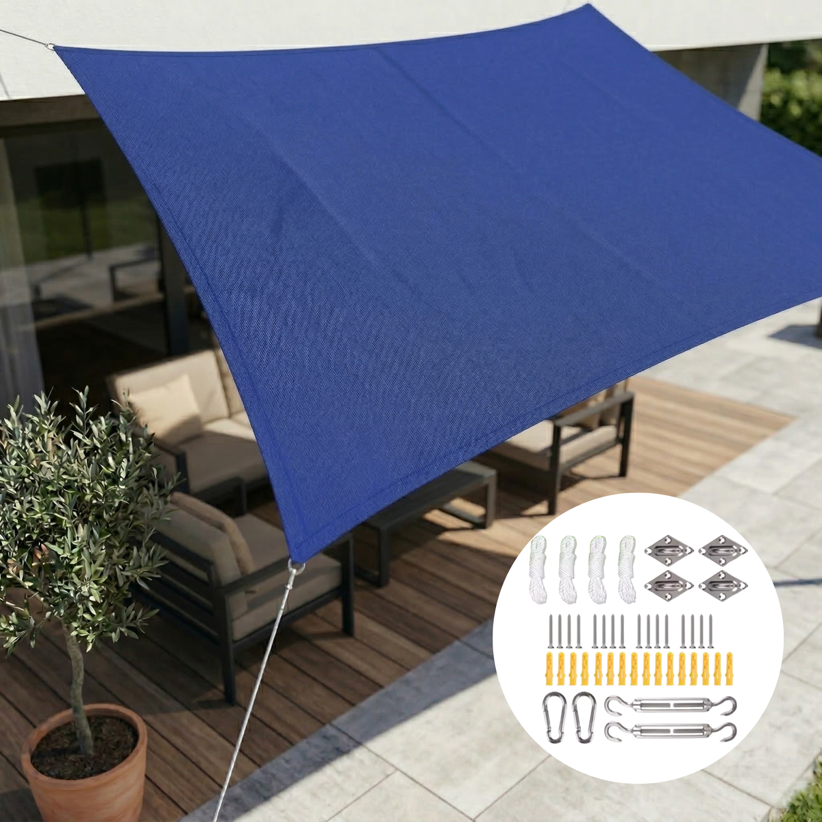 Versatile Waterproof Shade Canopy | UV-Resistant Outdoor Fabric