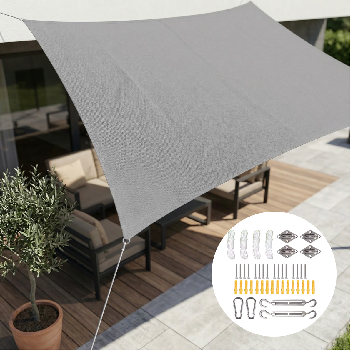 Versatile Waterproof Shade Canopy | UV-Resistant Outdoor Fabric