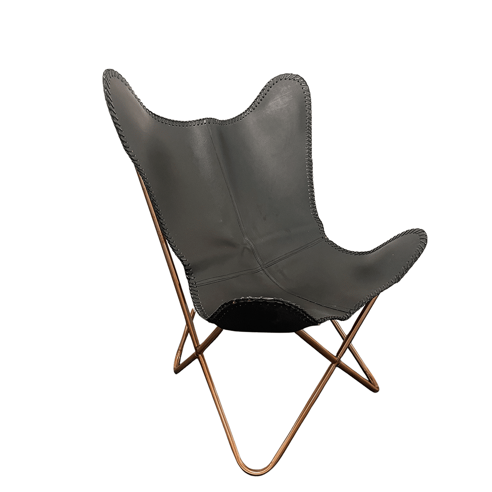 Genuine Leather Bat Chair in Various Colors Available
