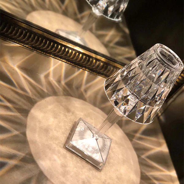 LED Table Lamp with Sparkling Crystal Touch – Elegant Design