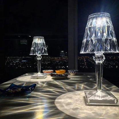 Chic LED Accent Lamp with Touch Control and Rechargeable Design