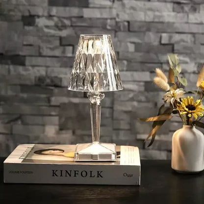 LED Table Lamp with Sparkling Crystal Touch – Elegant Design