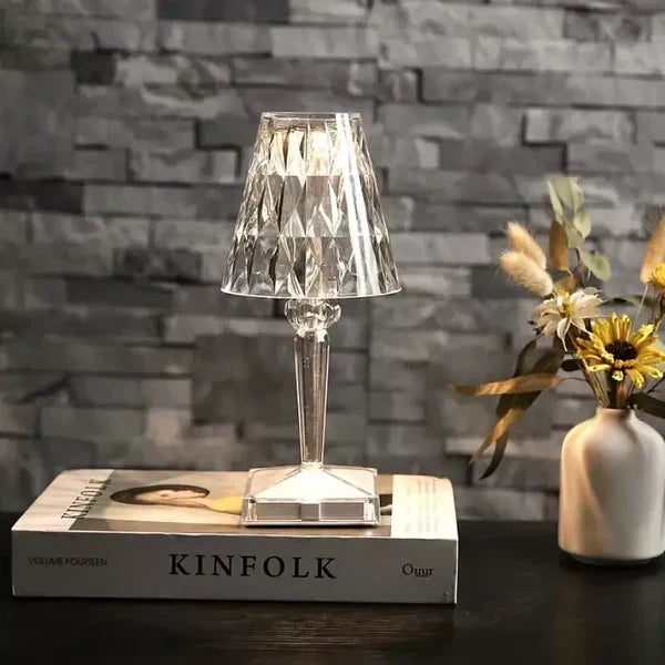 Chic LED Accent Lamp with Touch Control and Rechargeable Design