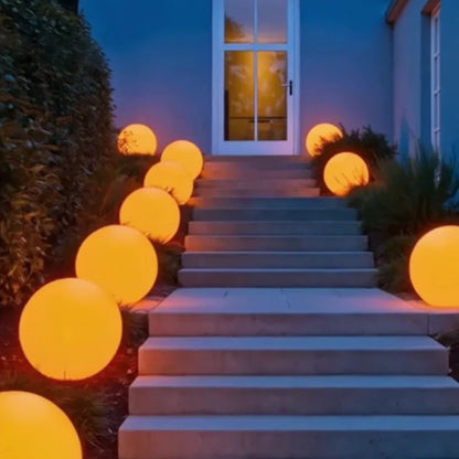 Outdoor Garden and Patio LED Lights with Color-Changing Sphere Design
