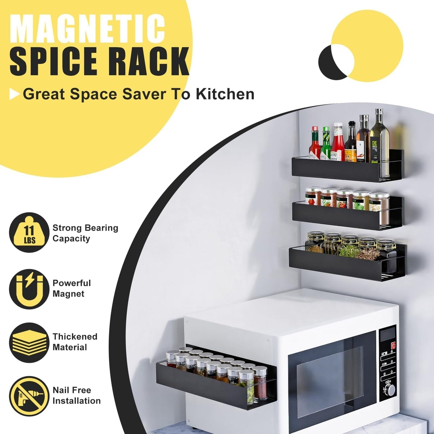 MagnoSpice | Magnetic Spice Rack for a Tidy Kitchen