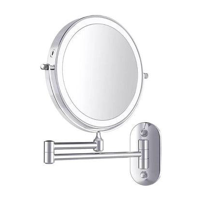 Rechargeable Makeup Mirror with 5x Magnification and LED Lighting
