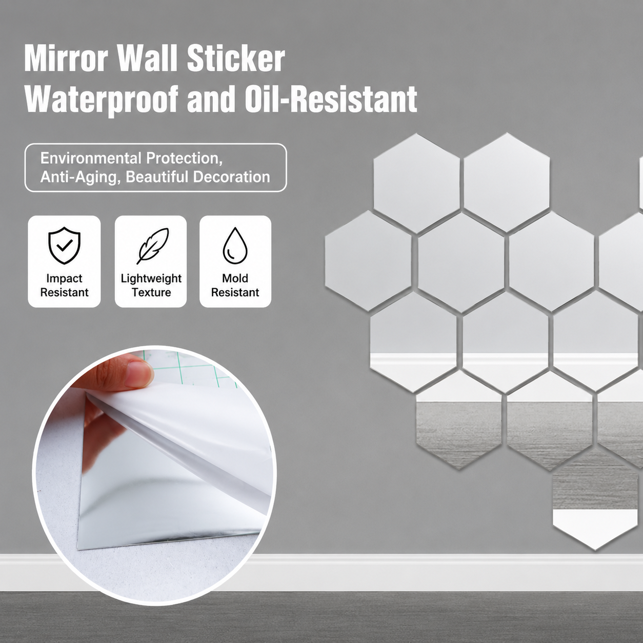 Transform Your Space with Our Flexible Mirror Film