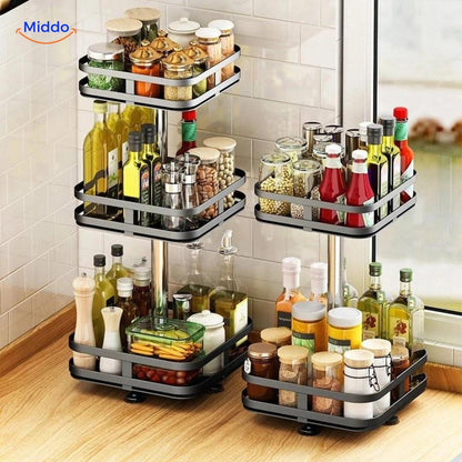 360° Rotating Shelf | Stylish Storage Solution for an Organized Home