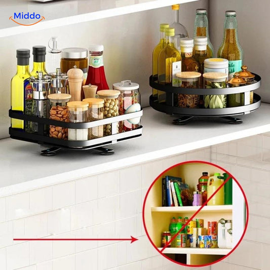 360° Rotating Shelf | Stylish Storage Solution for an Organized Home