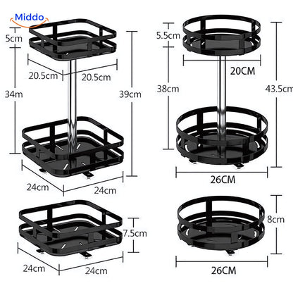 360° Rotating Shelf | Stylish Storage Solution for an Organized Home