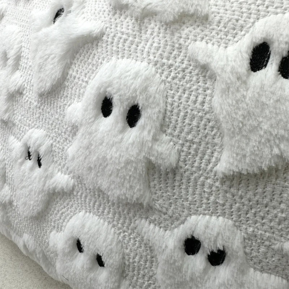 Charming Ghostly Cushion Cover for Halloween Decor