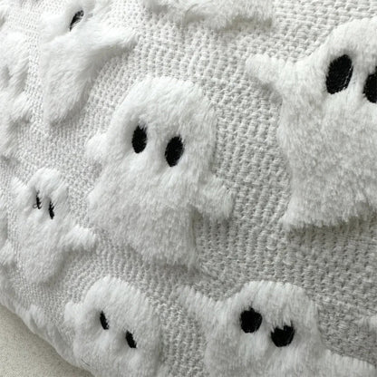 Charming Ghostly Cushion Cover for Halloween Decor