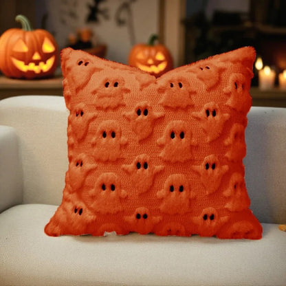 Charming Ghostly Cushion Cover for Halloween Decor