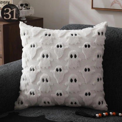 Charming Ghostly Cushion Cover for Halloween Decor