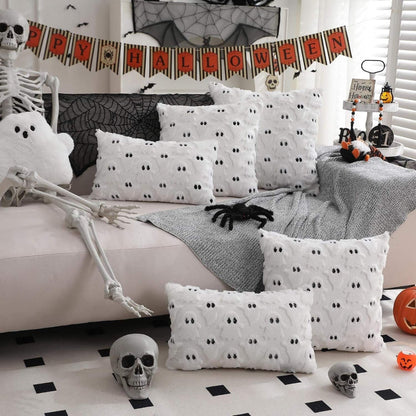 Charming Ghostly Cushion Cover for Halloween Decor