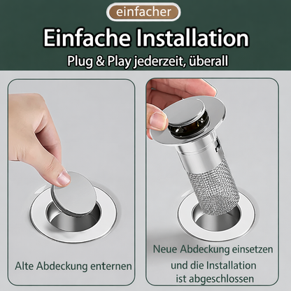 Innovative Sink Drain Stopper | Clog-Free Stainless Steel Filter