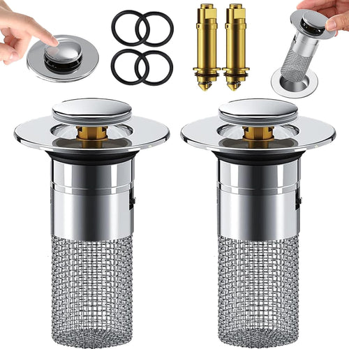 Innovative Sink Drain Stopper | Clog-Free Stainless Steel Filter